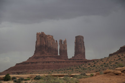 The storm begins to pass