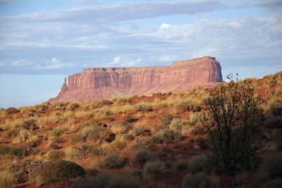 The view across the desert