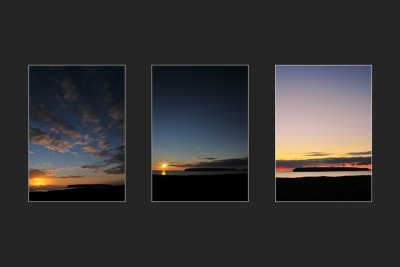 Orkney Triptych 1 - Birsay Sunsets