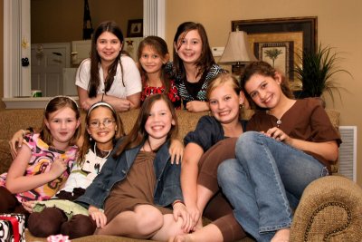 Jacklyn's birthday party gang