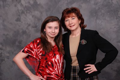 Mother-daughter shot