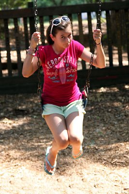 Swinging in the park
