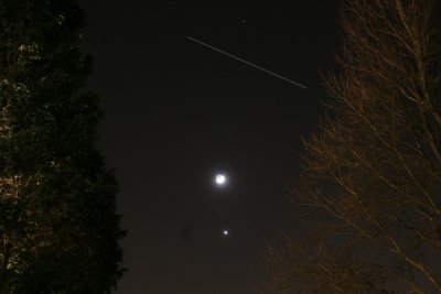 Moon, Venus and the ISS - 30 january 2009