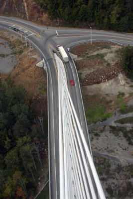 View from observation tower at Waldo-Hancock Bridge