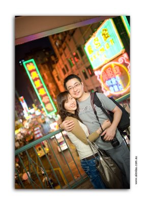 Jesse and his lovely wife Yvonne at Mong Kok
