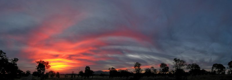 Bruce Highway sunset near Rockhampton