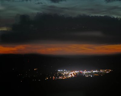 View at Night from the Cabin