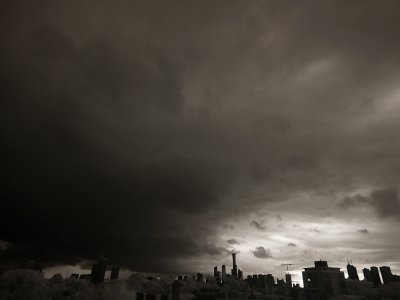 cyclone Yasi over Melbourne