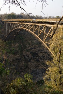 The rail bridge to Zambia