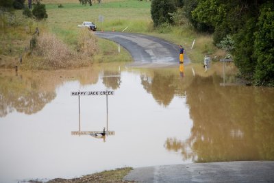 Happy Jack Creek Bridge - Underwater