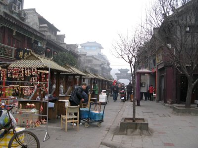 Street with old-style Buildings