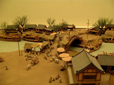 Model built according to Qingmingshanghetu