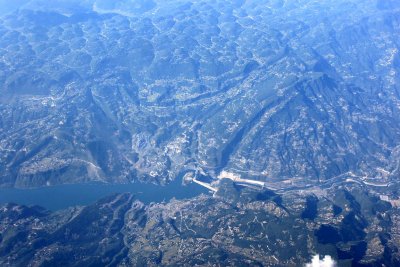 A Dam seen from the Air