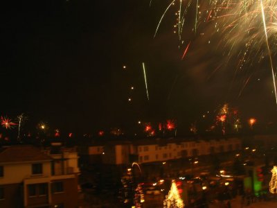 On our Street, many Fireworks