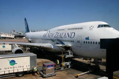 Air New Zealand Boeing 747 at Heathrow