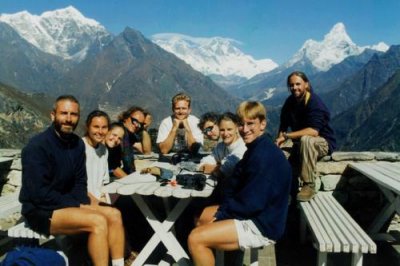 Paul and all the gang at Everest View