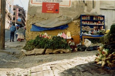 An alleyway in La Paz