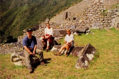 Martin, Jeff and Paul at Machu Picchu