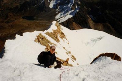 Paul nears the summit of Huayna Potosi