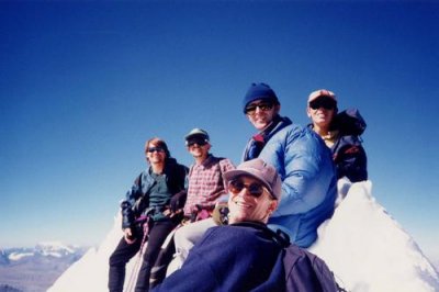 Paul and his group on summit of Huayna Potosi