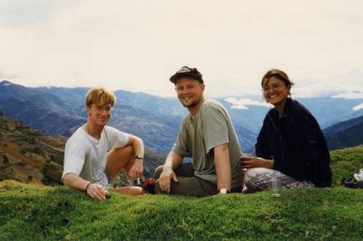 Paul, Martin and Kanika near Sorata