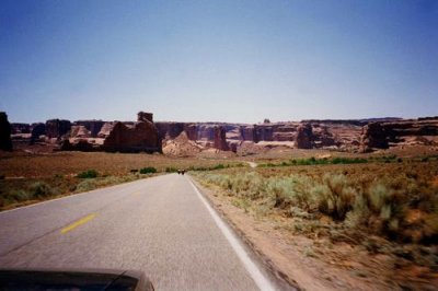 Travelling south into Monument Valley
