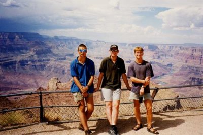 Andy, Richard and Paul at the Grand Canyon