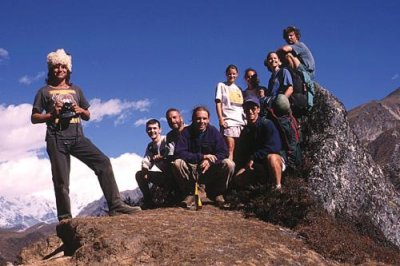 Paul's trekking gang near Machermo