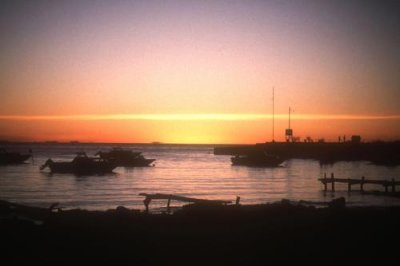 Sunset over Lake Titicaca