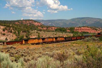 A train in northwest Colorado