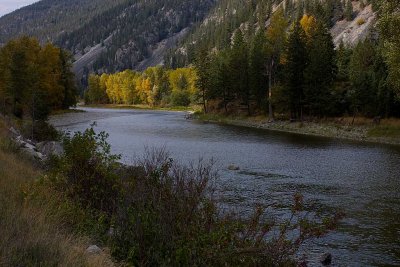 Small River in the Okanogan area in British Columbia