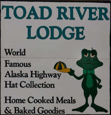 Toad River Lodge Sign
