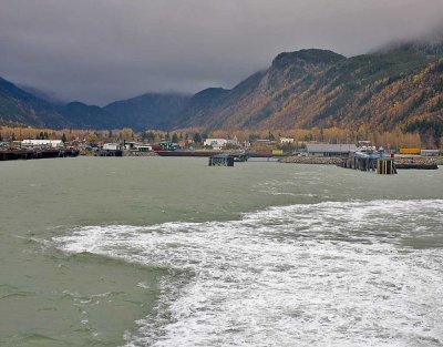 Leaving Skagway on the fast ferry