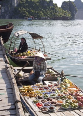 Fruit Vendors on Ha Long Bay