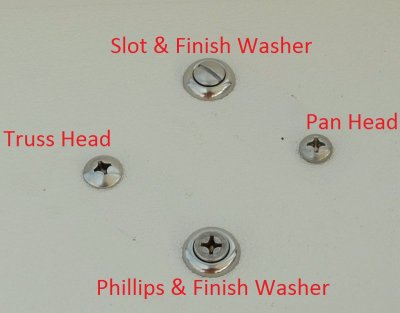 Different Machine Screw Heads