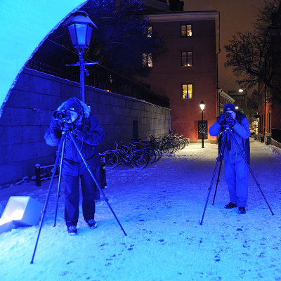 Tunnel in blue light V