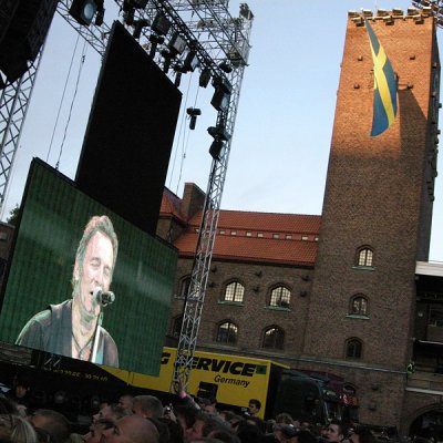 Bruce Springsteen at the Olympic Stadium in Stockholm, June 7th 2009