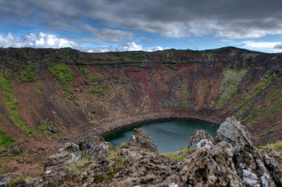 Iceland Crater HDR Image