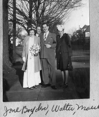 Jane Boyden Wedding with Walter Mackie and Marie Mackie 1946.jpg