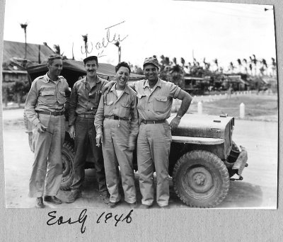 Walter Mackie with other Marines
