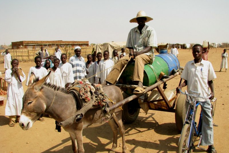 Water carriers are respected in the camps