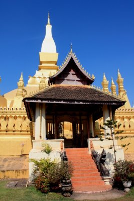 The entrance to the stupa was built not so long ago