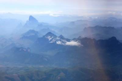 Dramatic mountains between Vientiane and Luang Prabang