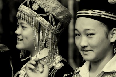 Faces of Hmong people