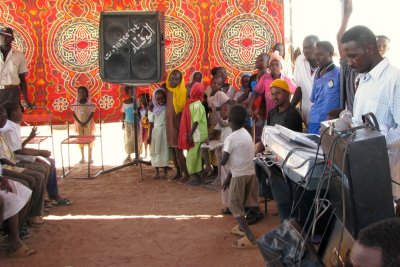 A concert for IDPs in Otash camp