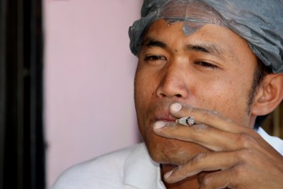 One of 55 million Indonesian smokers