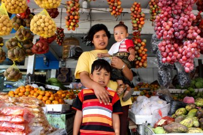 In a fruit shop