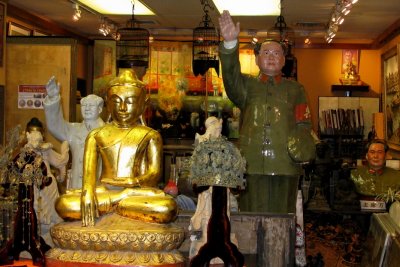Buddha and Chairman Mao together, for sale