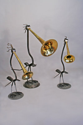 trumpeter swan trio