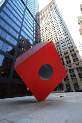 Red Cube, 140 Broadway